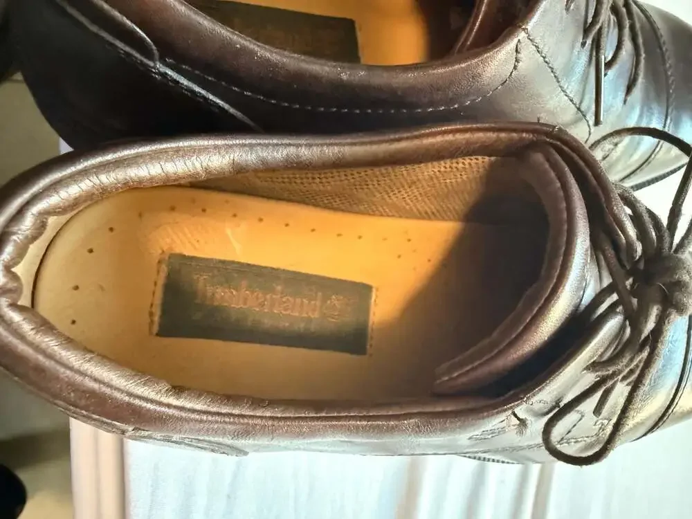 Timberland Waterproof Leather Cap Toe Oxfords Brown